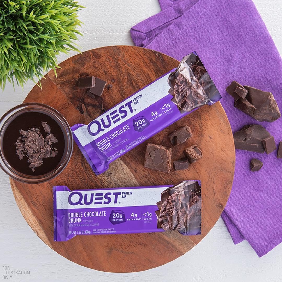 Quest Nutrition Double Chocolate Chunk Protein Bars, 12 Count