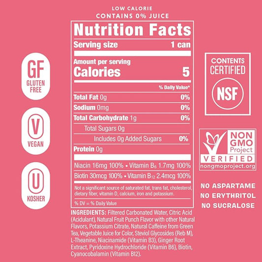 GORGIE Sugar Free Natural Energy Drinks, BestSellers Variety (12 Pack) - Healthy Energy Drinks - Natural Coffee Replacement with Green Tea Caffeine and Biotin - 150mg Caffeine, Vegan, & Low Calorie